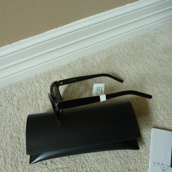 Saint Laurent YSL Logo Side Polarized Acetate Sunglasses (Black) - Picture 3 of 14